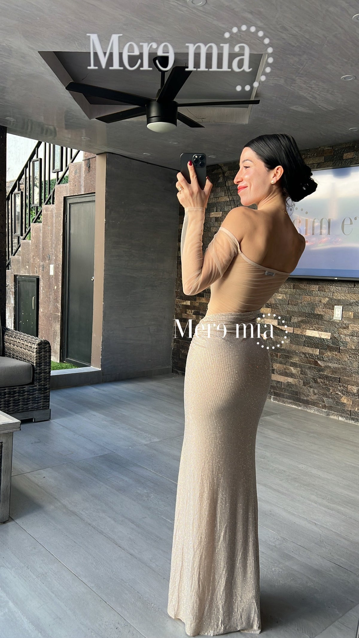 Vestido puntos ml malla
