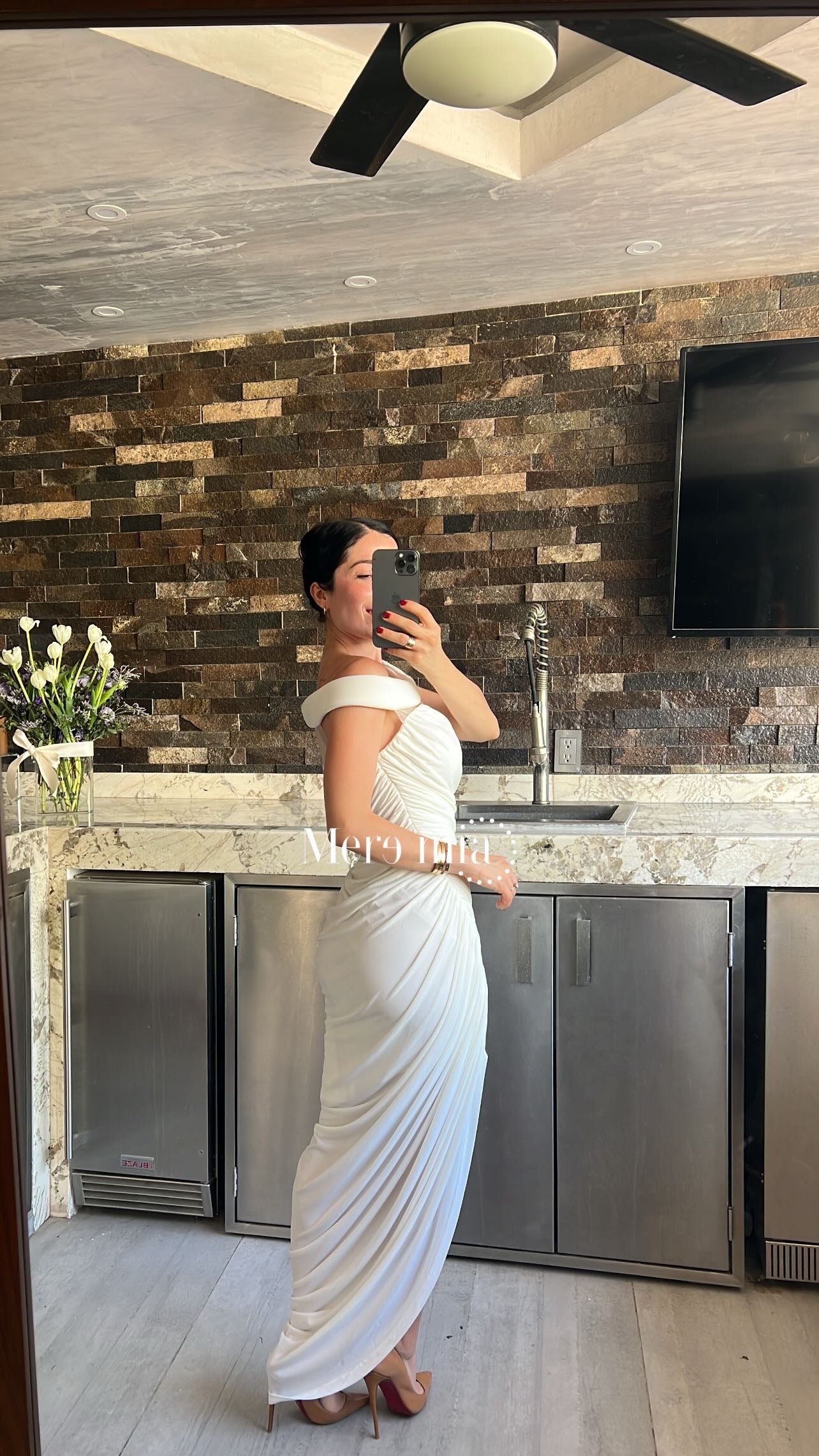 Vestido plisado malla tira
