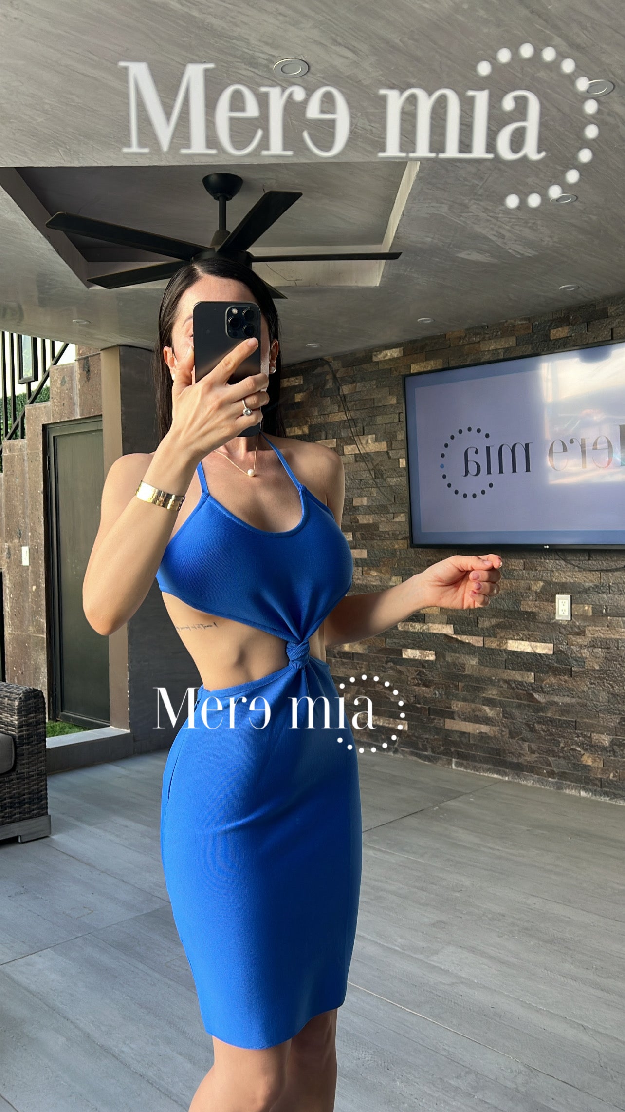 Vestido corto nudo