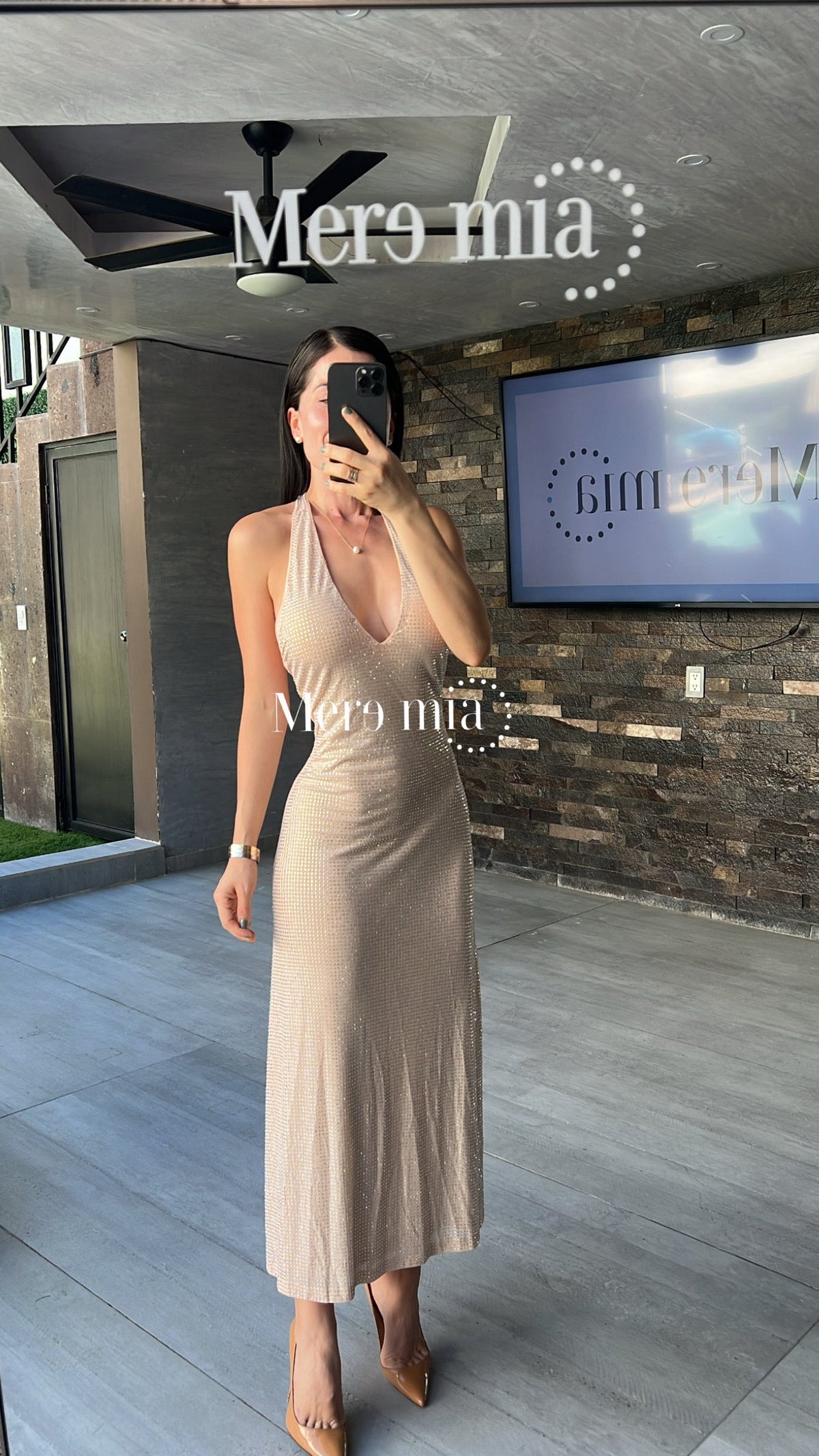 Vestido espalda suelto
