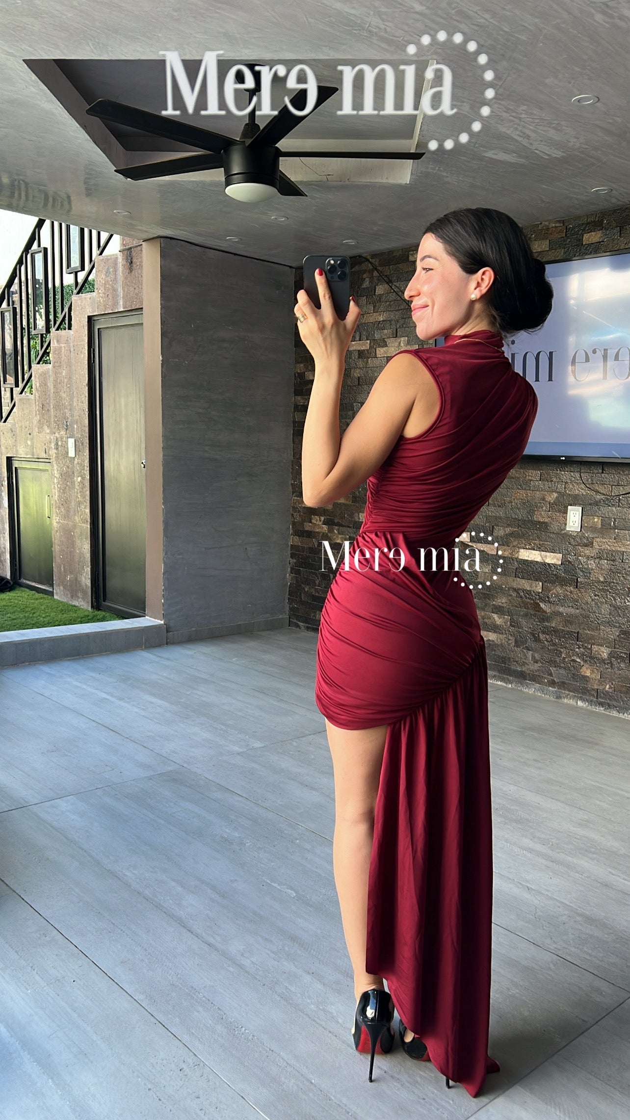 Vestido cruzado estola