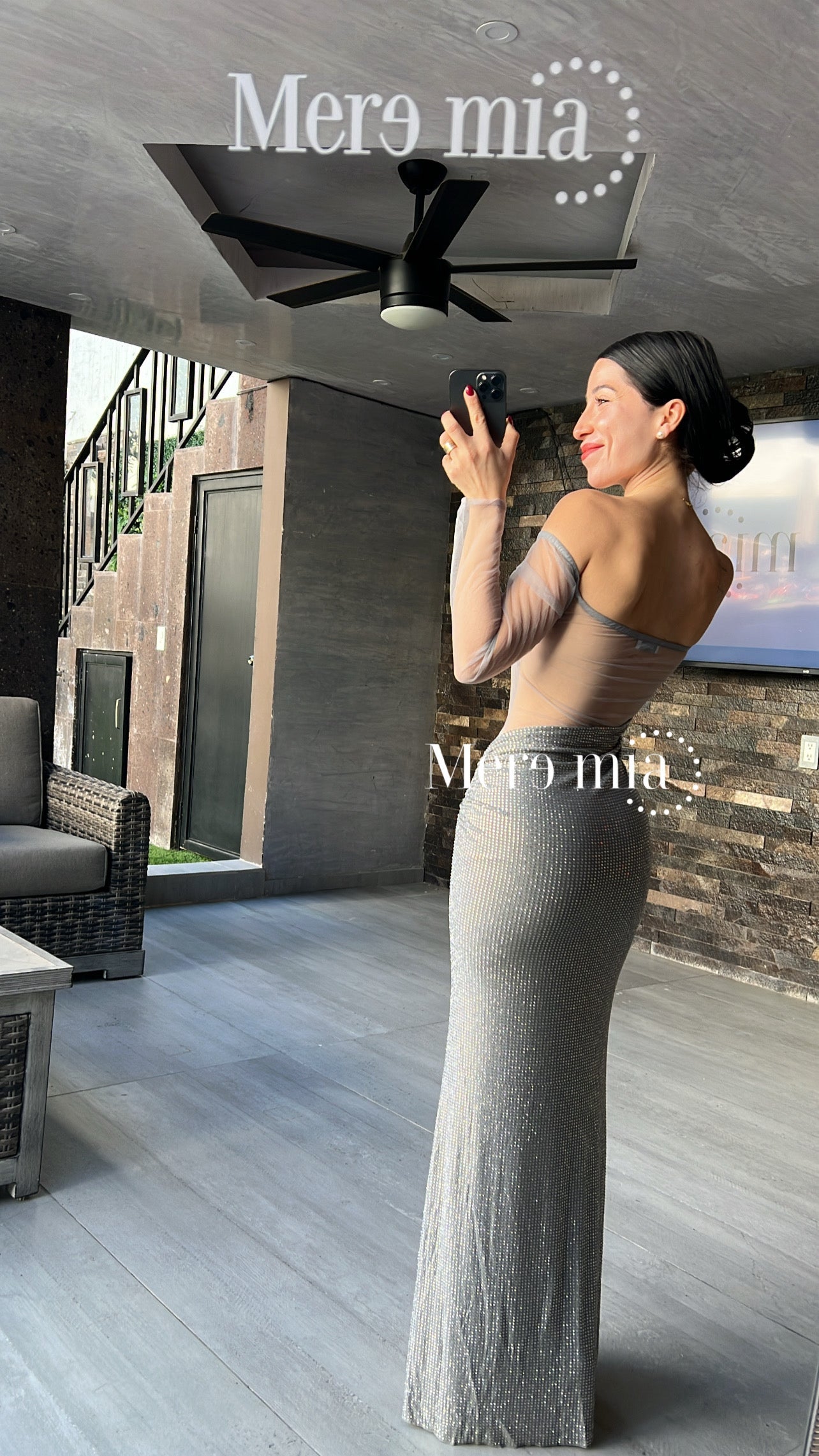 Vestido puntos ml malla