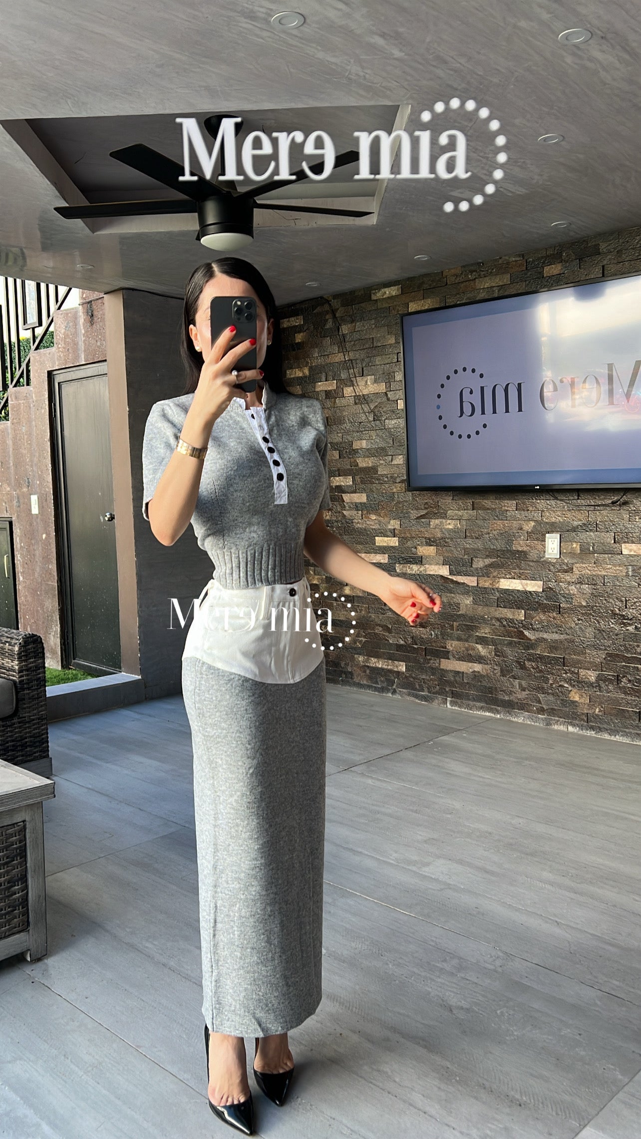 Conjunto mc color mitad