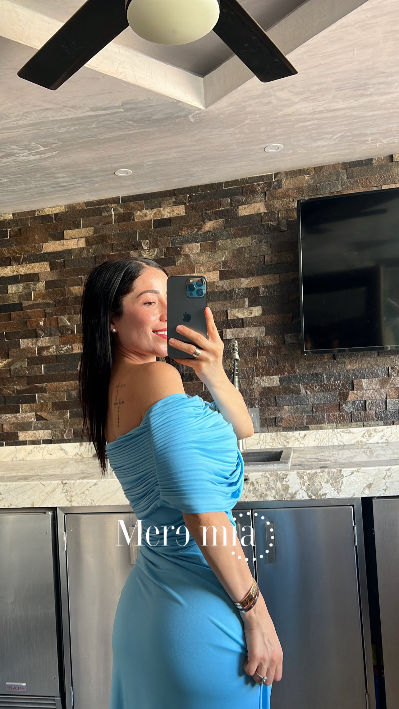 Vestido plisado nudo