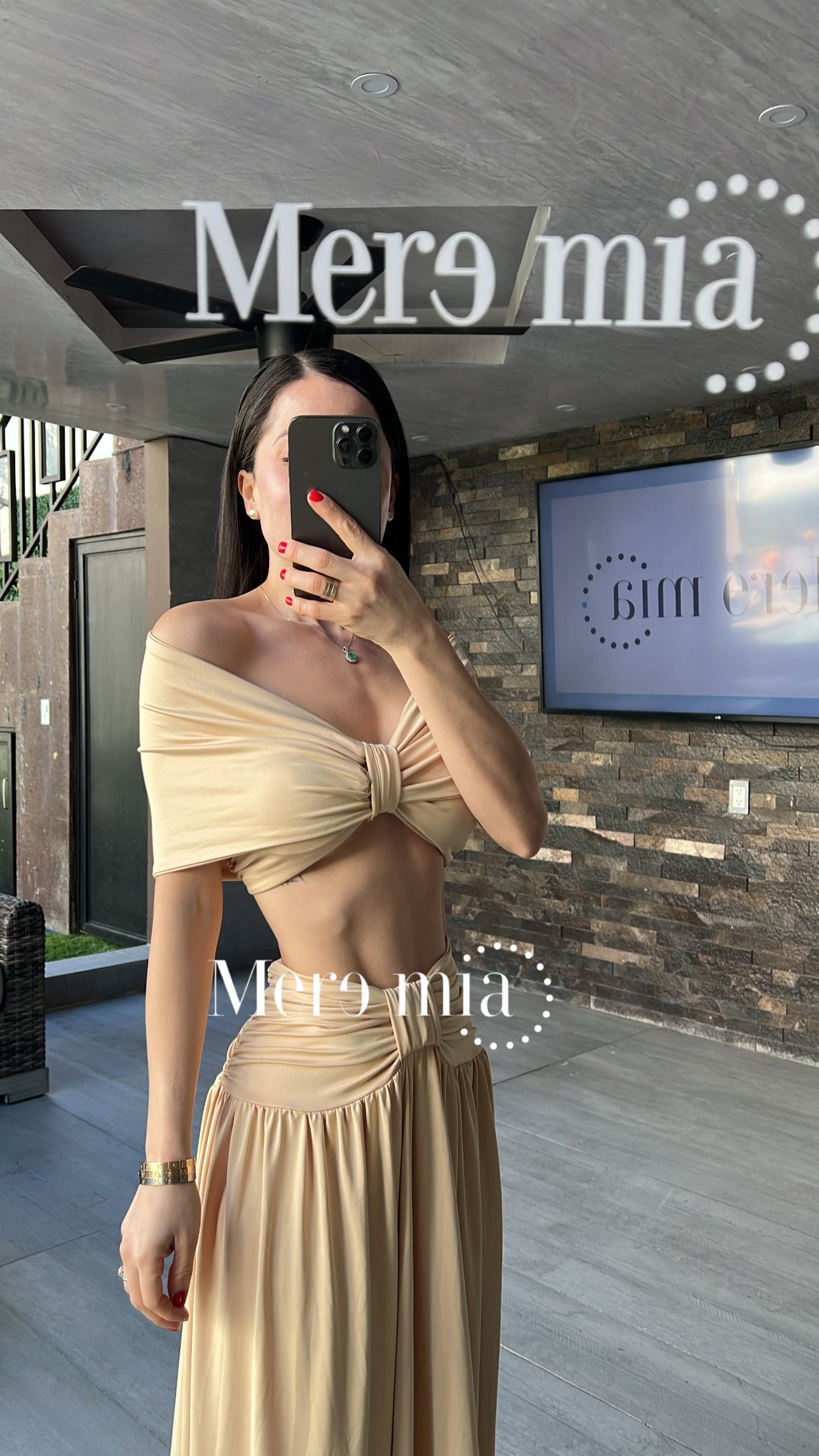 Conjunto plisado moño plisado