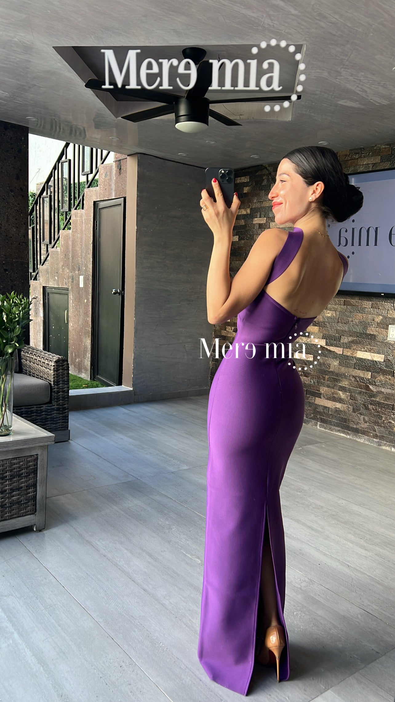 Vestido uva halter