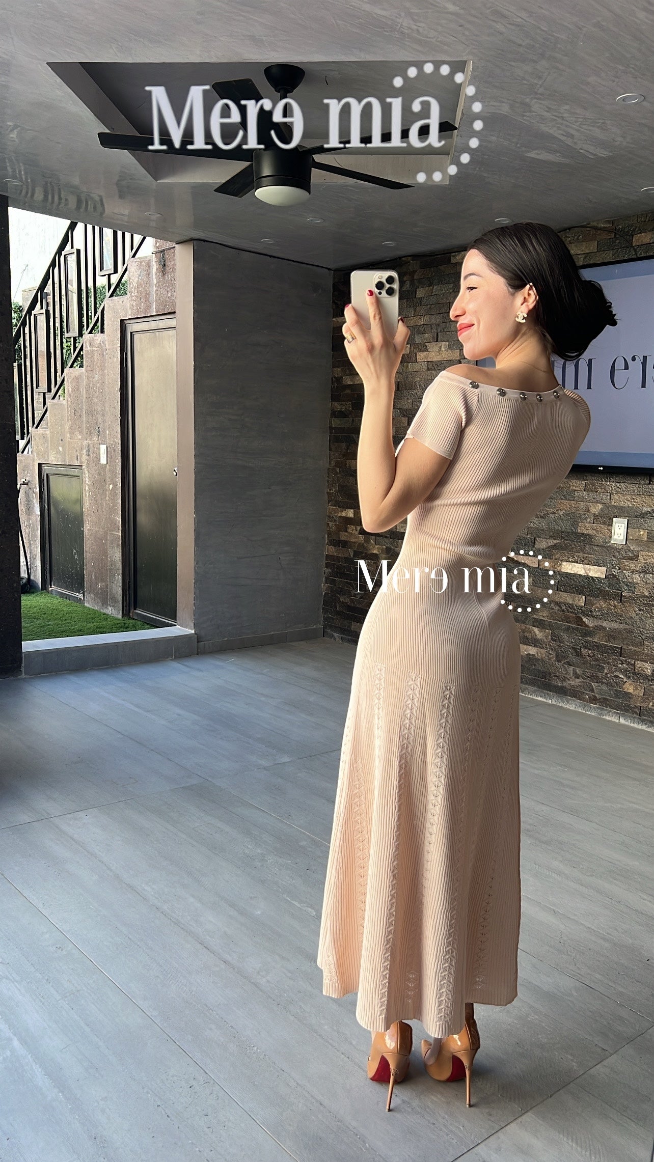 Vestido melón mc