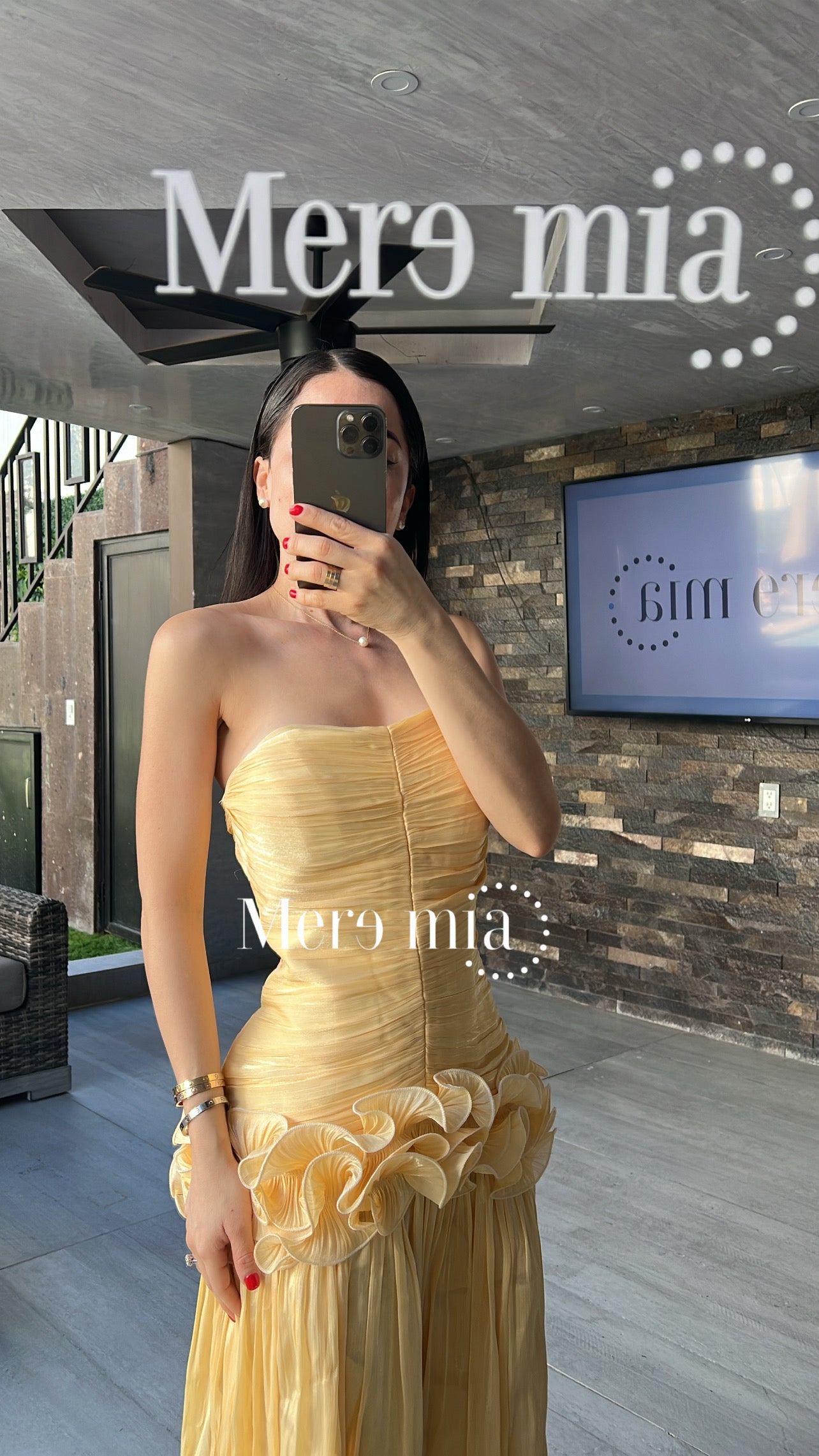 Vestido plisado flores