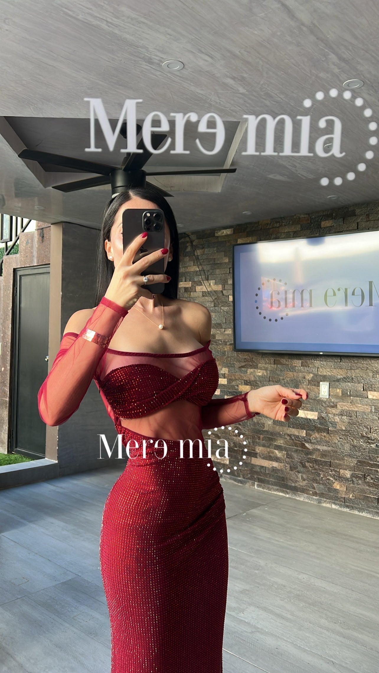 Vestido puntos ml malla