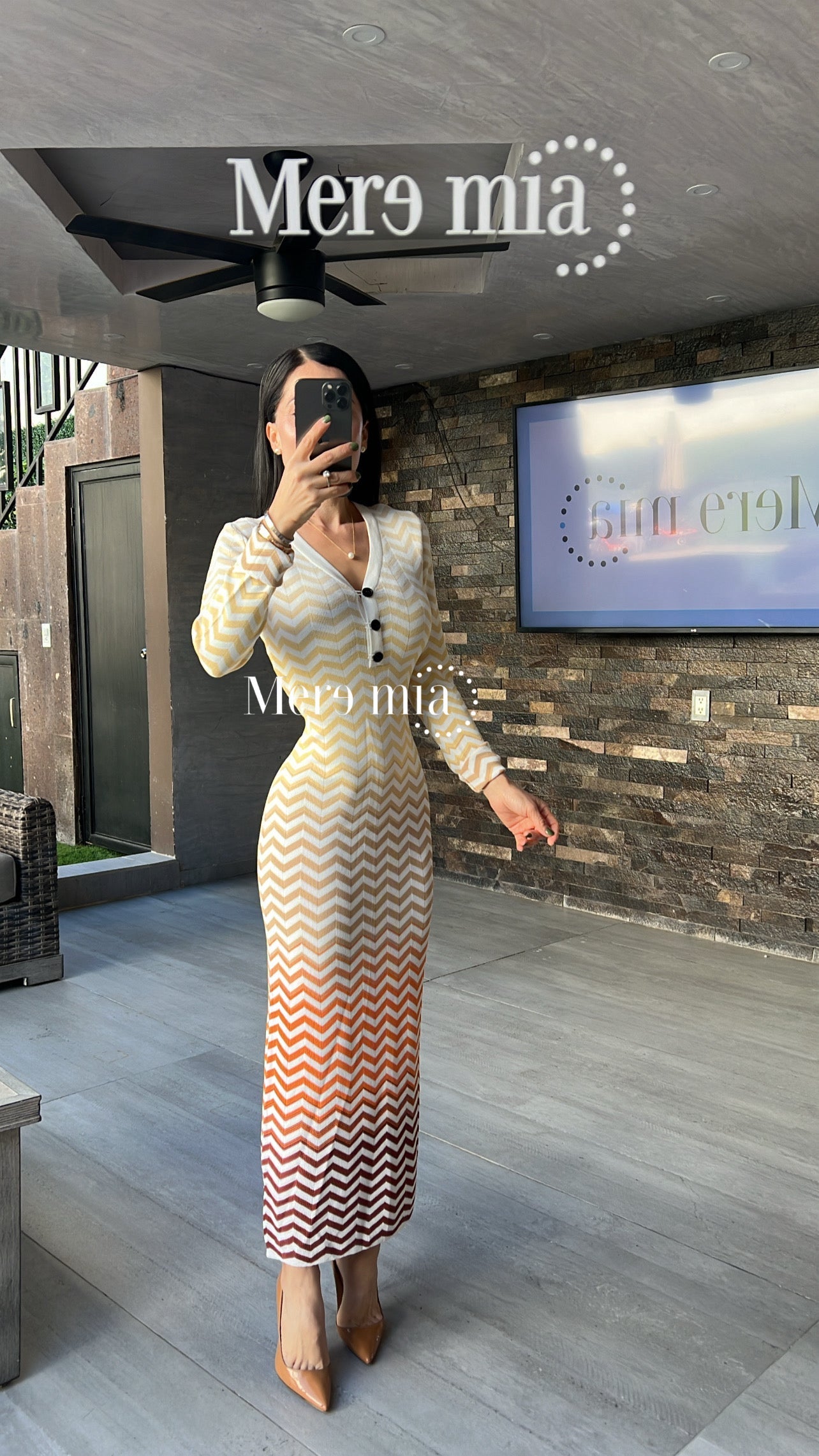 Vestido zic zac