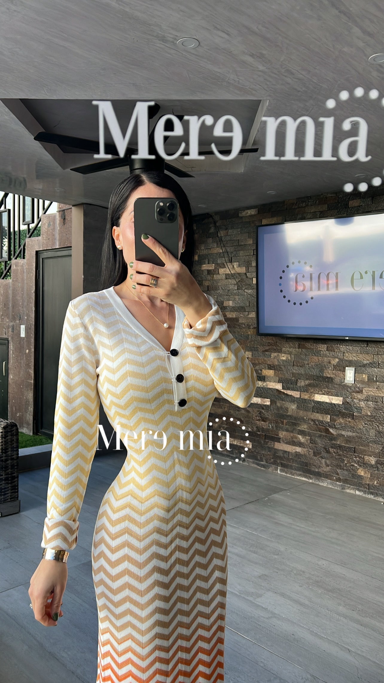 Vestido zic zac