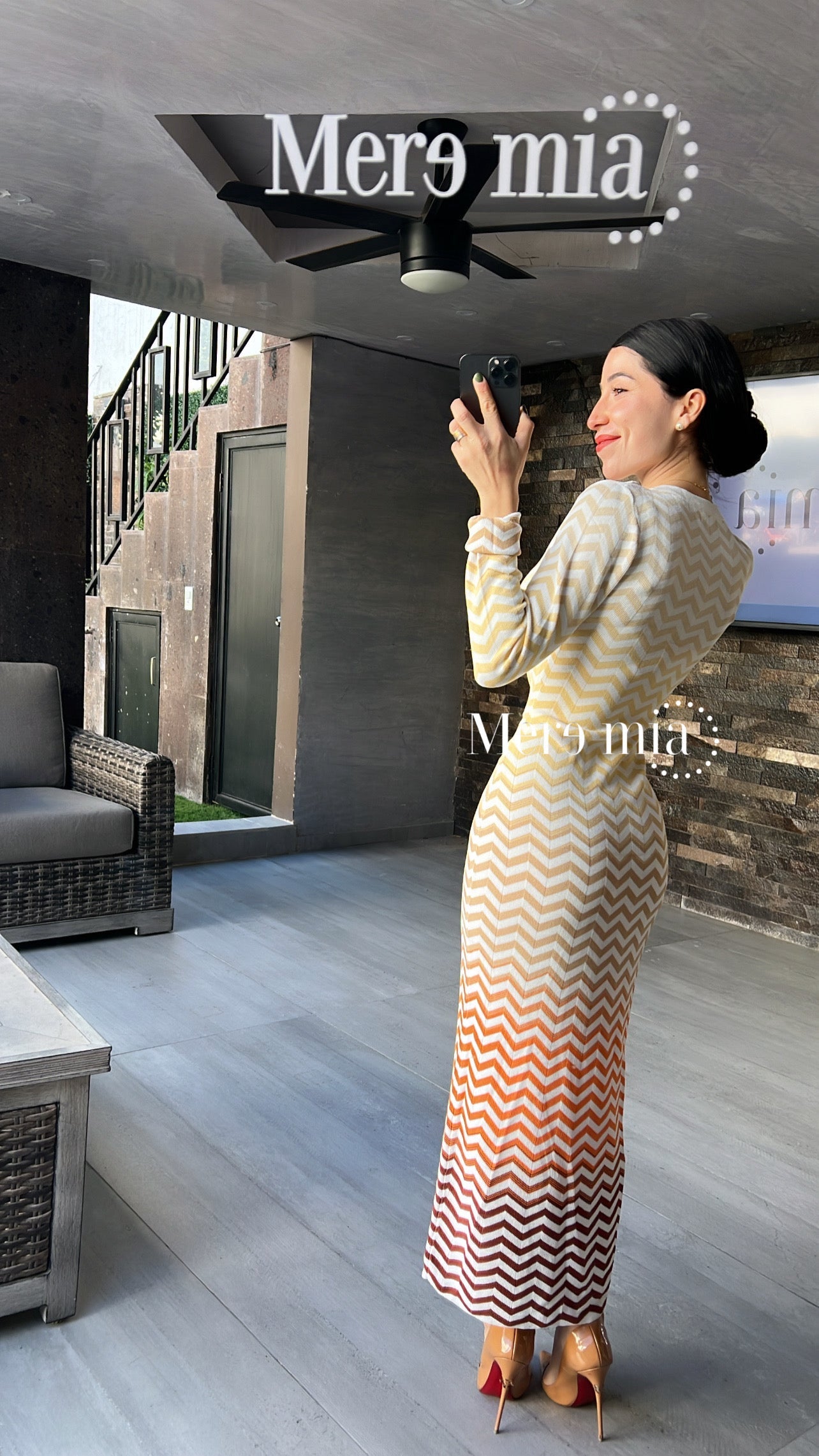 Vestido zic zac