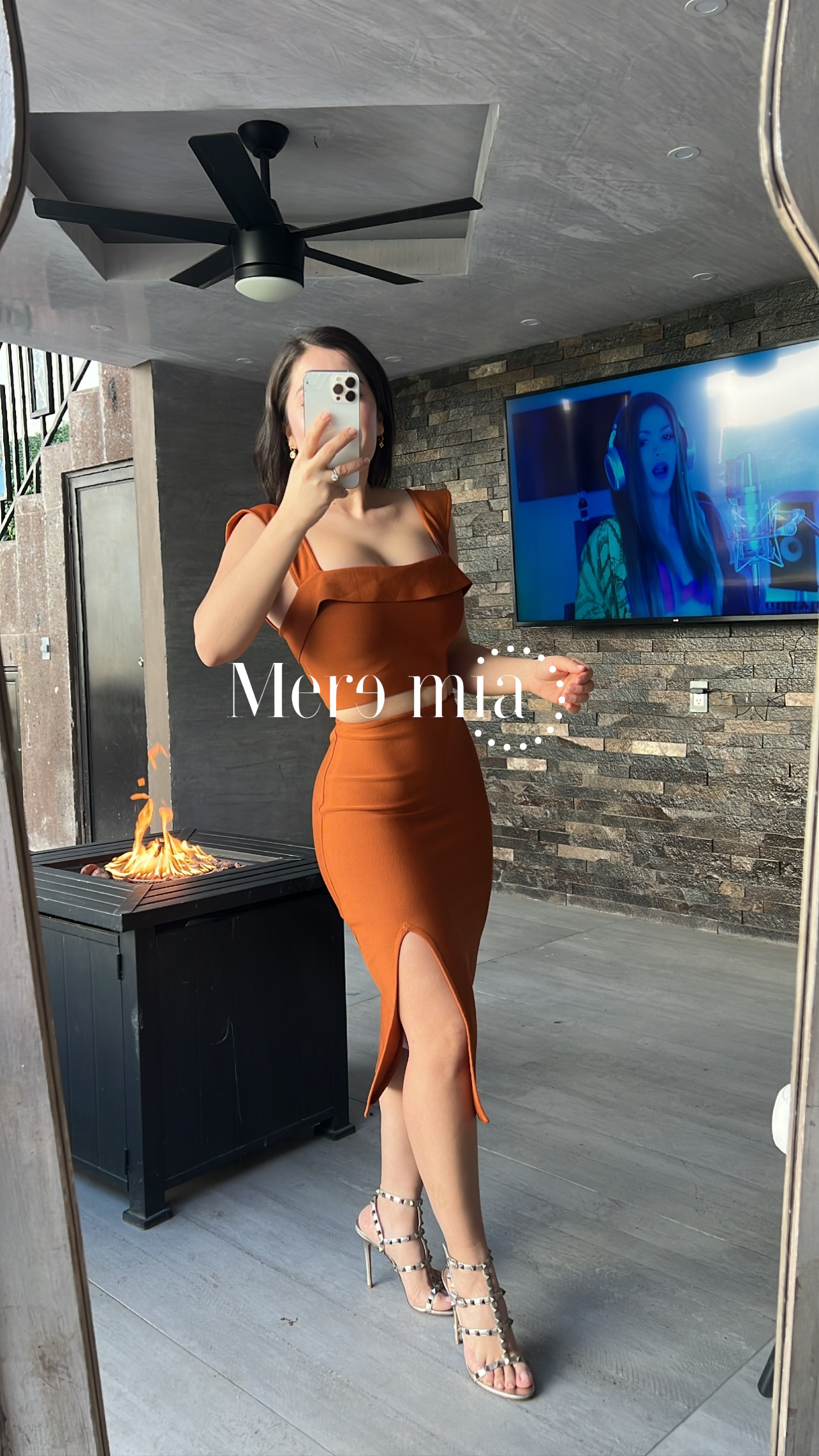 Conjunto  café bandage